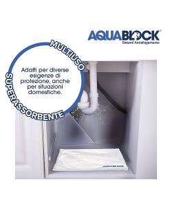 AquaBlock Sacchi Autoespandenti Antiallagamento 20x40 cm 8 Pz