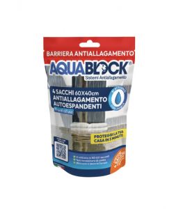 AquaBlock - Sacchi Antiallagamento 60x40 cm - Confezione da 4 pezzi