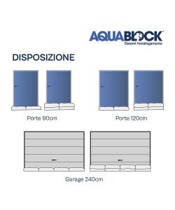 AquaBlock - Sacchi Antiallagamento 60x40 cm - Confezione da 4 pezzi