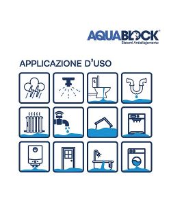 AquaBlock Sacco Antiallagamento 100x20 cm - Barriera Flessibile 2 Pz