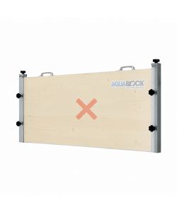 BlocKIT Kit antiallagamento fai-da-te Aquablock zincato h 50 cm fino a 3 m