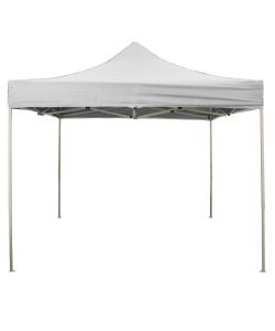 Telo laterale 4,5x2mt bianco impermeabile con porta avvolgibile per gazebo richiudibile