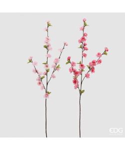EDG Ramo Pesco Olis Fiore Artificiale Rosa Fucsia 3 Rami H86 cm