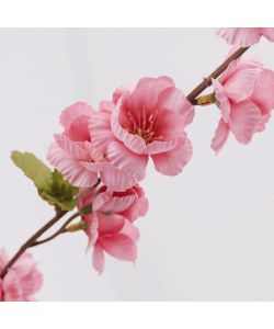 EDG Ramo Pesco Olis Fiore Artificiale Rosa Fucsia 3 Rami H86 cm