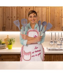 KASANOVA Pennello da Cucina in Silicone Grigio Chiaro Lunghezza 20 cm