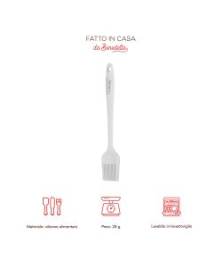 KASANOVA Pennello da Cucina in Silicone Grigio Chiaro Lunghezza 20 cm