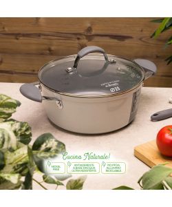 Fatto in Casa Benedetta Casseruola per Induzione con Coperchio - 20 cm