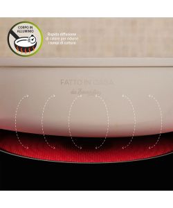 Fatto in casa Benedetta Tegame per Induzione 24 cm con Coperchio