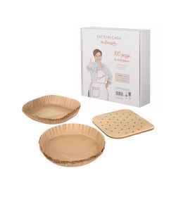 100 Fogli e Vassoi Carta Forno per Friggitrice Fatto in casa Benedetta