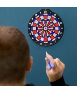 Gioco Tiro a Segno da Appendere - Bersaglio e 6 Freccette 35,5x36,7 cm
