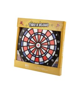 Gioco Tiro a Segno da Appendere - Bersaglio e 6 Freccette 35,5x36,7 cm