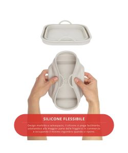 Teglia in Silicone Benedetta per Friggitrice e Forno - 21x21 cm