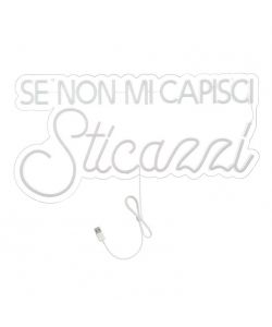 Insegna Luminosa - Se non mi capisci - LED Neon Multicolore 65x34 cm