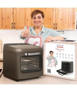 FATTO IN CASA DA BENEDETTA Friggitrice ad Aria XXL 12L Nera con Timer