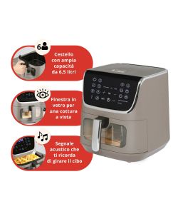Fatto in casa da Benedetta Friggitrice ad Aria 6,5L Doppia Resistenza