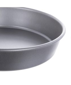 KASANOVA Tortiera tonda 20 cm in alluminio argento per forno e friggitrice