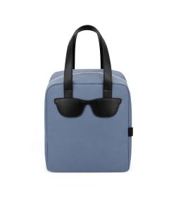 KASANOVA Borsa Termica Impermeabile 8,5 L Blu con Manici e Chiusura a Zip