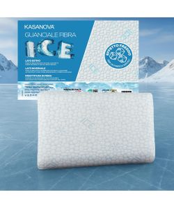 KASANOVA Guanciale Fibra Bianco 45x75 cm con Effetto Fresco