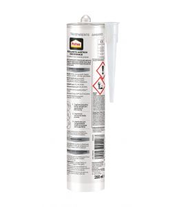 Pattex Sigillante Silicone Trasparente per Bagni e Infissi - 280 ml