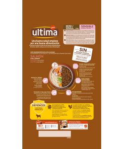 Ultima Crocchette Mini Sensitive 1,5 kg - Salmone e Riso per Cani