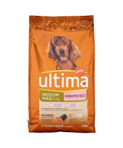Ultima Crocchette Cani Medium Sensibile Salmone 1.5kg Monoproteina