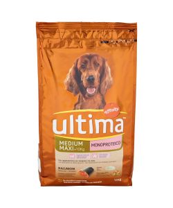Ultima Crocchette Cani Medium Sensibile Salmone 1.5kg Monoproteina