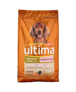 Ultima Crocchette Cani Medium Sensibile Salmone 1.5kg Monoproteina