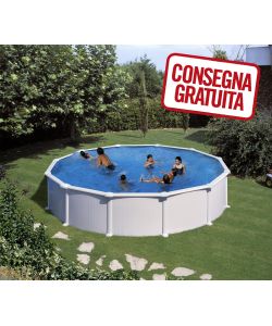 Piscina Tonda Parete Acciaio  570 x 132 h cm