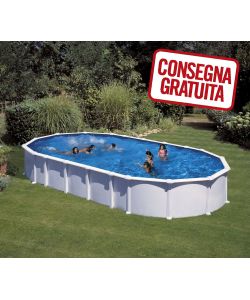 Piscina Ovale Bianca Omega 915 x 470 x 132 h cm