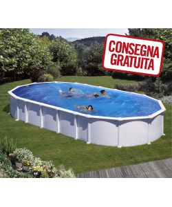 Piscina Ovale Bianca Omega 810 x 470 x 132 h cm