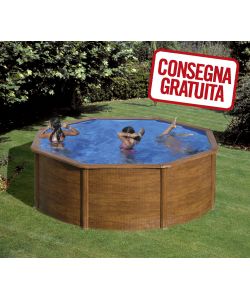 Piscina Tonda Legno  350 x 120 h cm