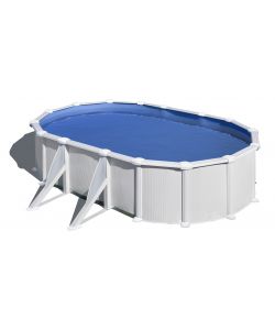 Piscina Ovale Acciaio Bianca 500 x 300 x 132 h cm