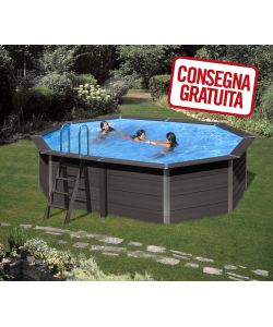 Piscina Ovale Composito 664 x 386 x 124 h cm