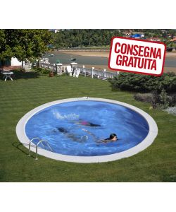 Piscina Ovale Acciaio  420 x 150 h cm