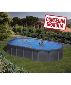 Piscina Ovale Grafite 730 x 375 x 132 h cm