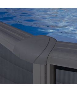 Piscina Tonda Decorazione Grafite � 240 h 120
