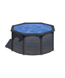 Piscina Tonda Decorazione Grafite � 240 h 120