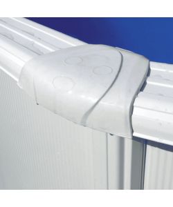 Gre Piscina fuori terra ovale bianca 610x375 cm h 120 cm con accessori