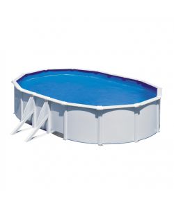 Gre Piscina fuori terra ovale bianca 500x300 cm con kit completo