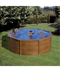 Piscina Tonda Decorazione Legno diam. 300 h 120