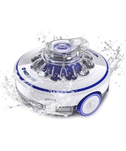 Gre Robot Pulitore Wet Runner a Batteria - Bianco Grigio Azzurro - 35 m2