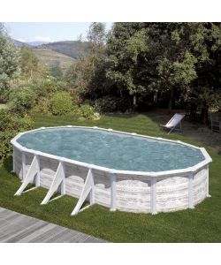 Piscina Ovale Decorazione Nordic 730X375 H 132