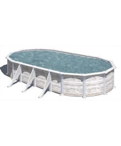 Piscina Ovale Decorazione Nordic 730X375 H 120