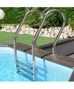 Gre Piscina Fuori Terra Safran - Legno - 620x395 cm