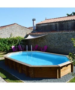 Gre Piscina Fuori Terra Safran - Legno - 620x395 cm