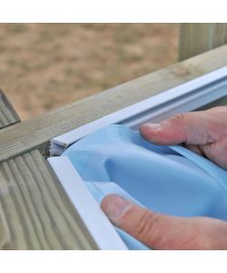 Gre Piscina Fuori Terra Safran - Legno - 620x395 cm
