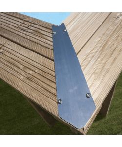 Gre Piscina fuori terra Papaya rettangolare 520x320 cm legno h133