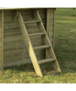 Gre Piscina fuori terra Papaya rettangolare 520x320 cm legno h133