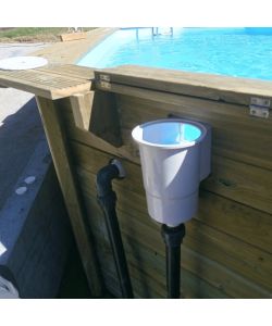 Gre Piscina fuori terra Papaya rettangolare 520x320 cm legno h133