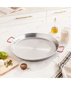 Garcima Paellera Valenciana 50 cm ferro spazzolato colore grigio